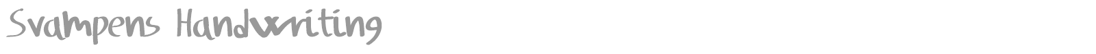 Svampens Handwriting font preview